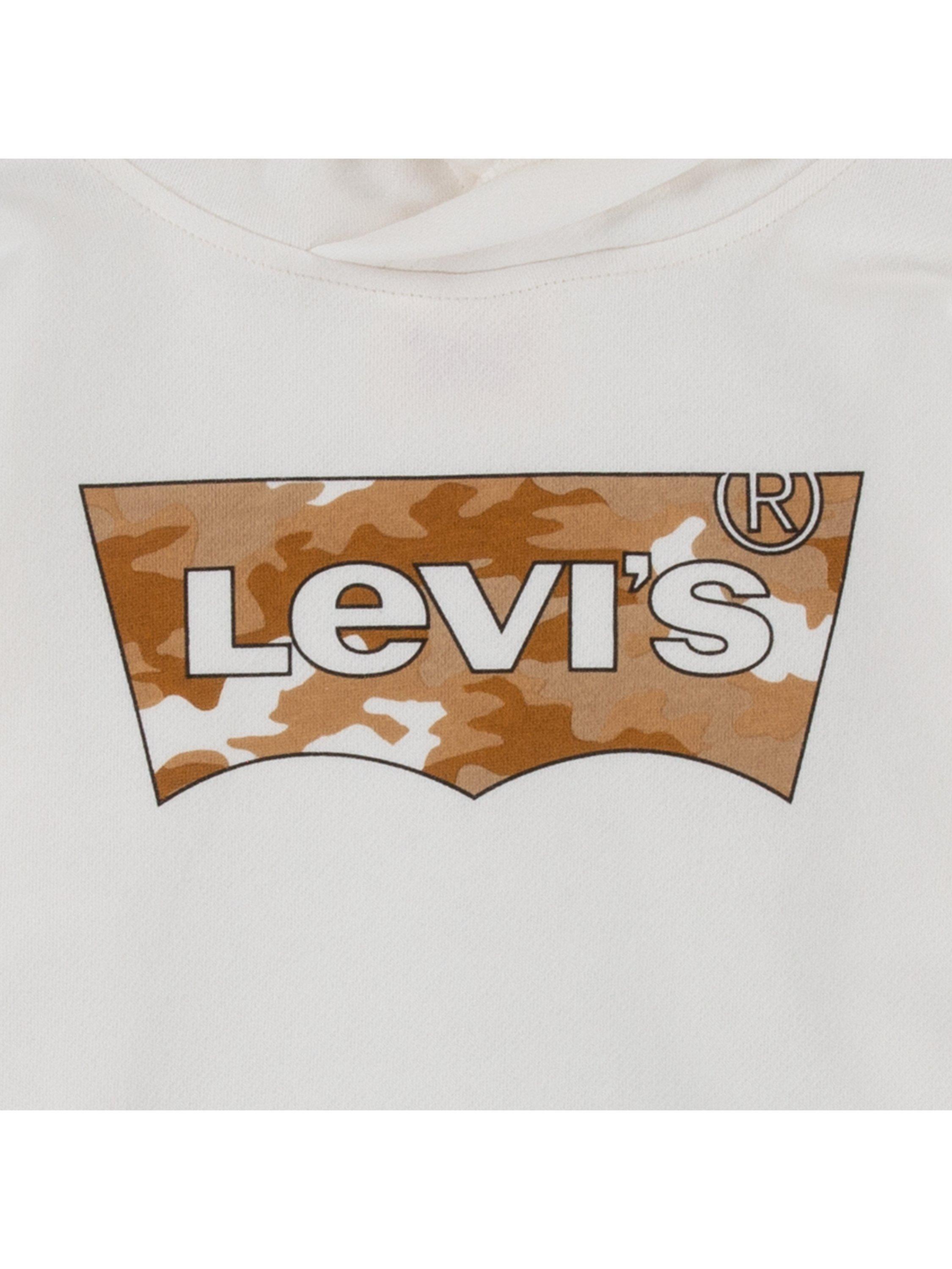 Product image 4 of 4, which shows Levi's Kids' Cotton Batwing Logo Hoodie, Tofu, 8 years