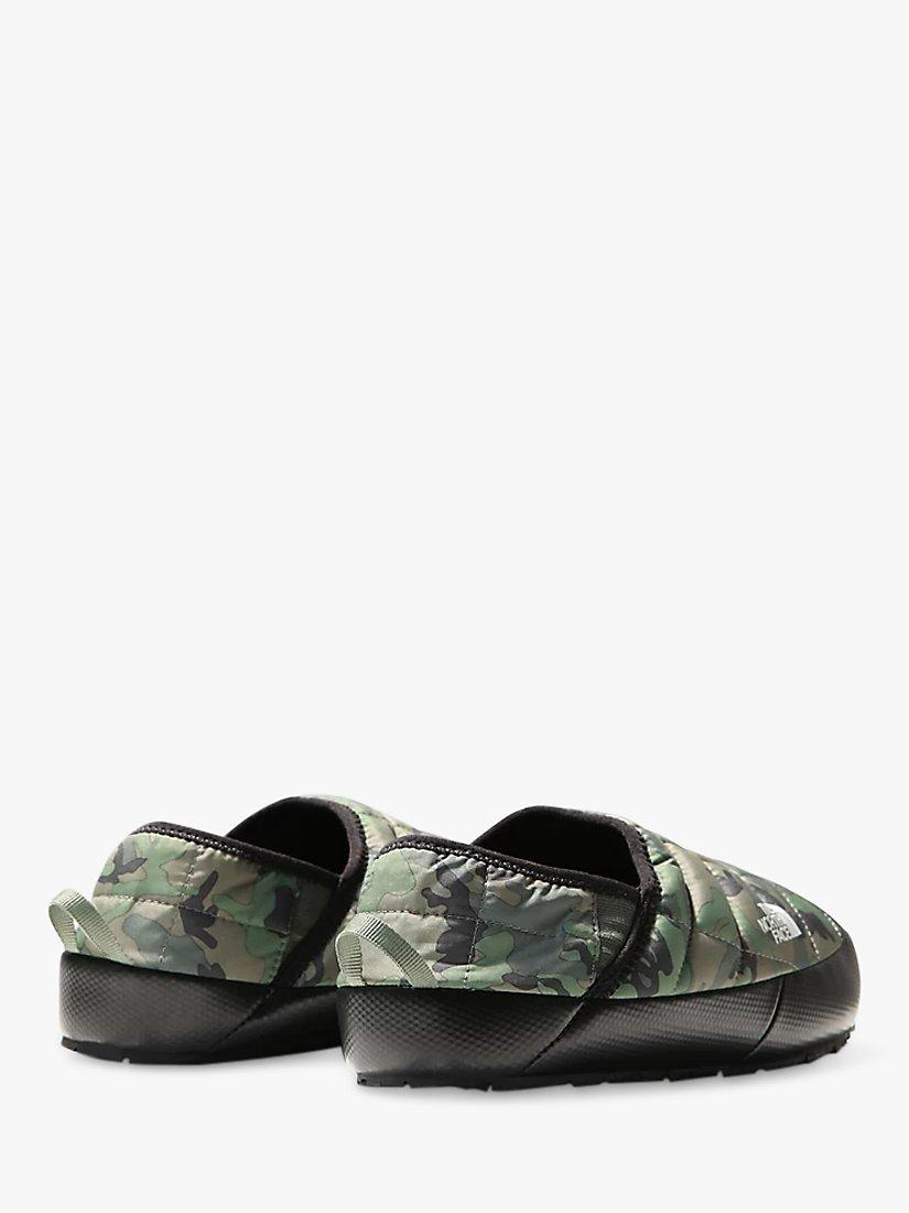 Product image 3 of 10, which shows The North Face Thermoball Traction V Men's Mules, Thyme Brushwood Camo Print/Thyme, 8