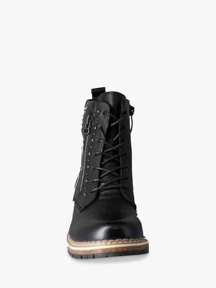 Josef Seibel Waylynn 02 Leather Block Heel Waterproof Boots - view 2, Black