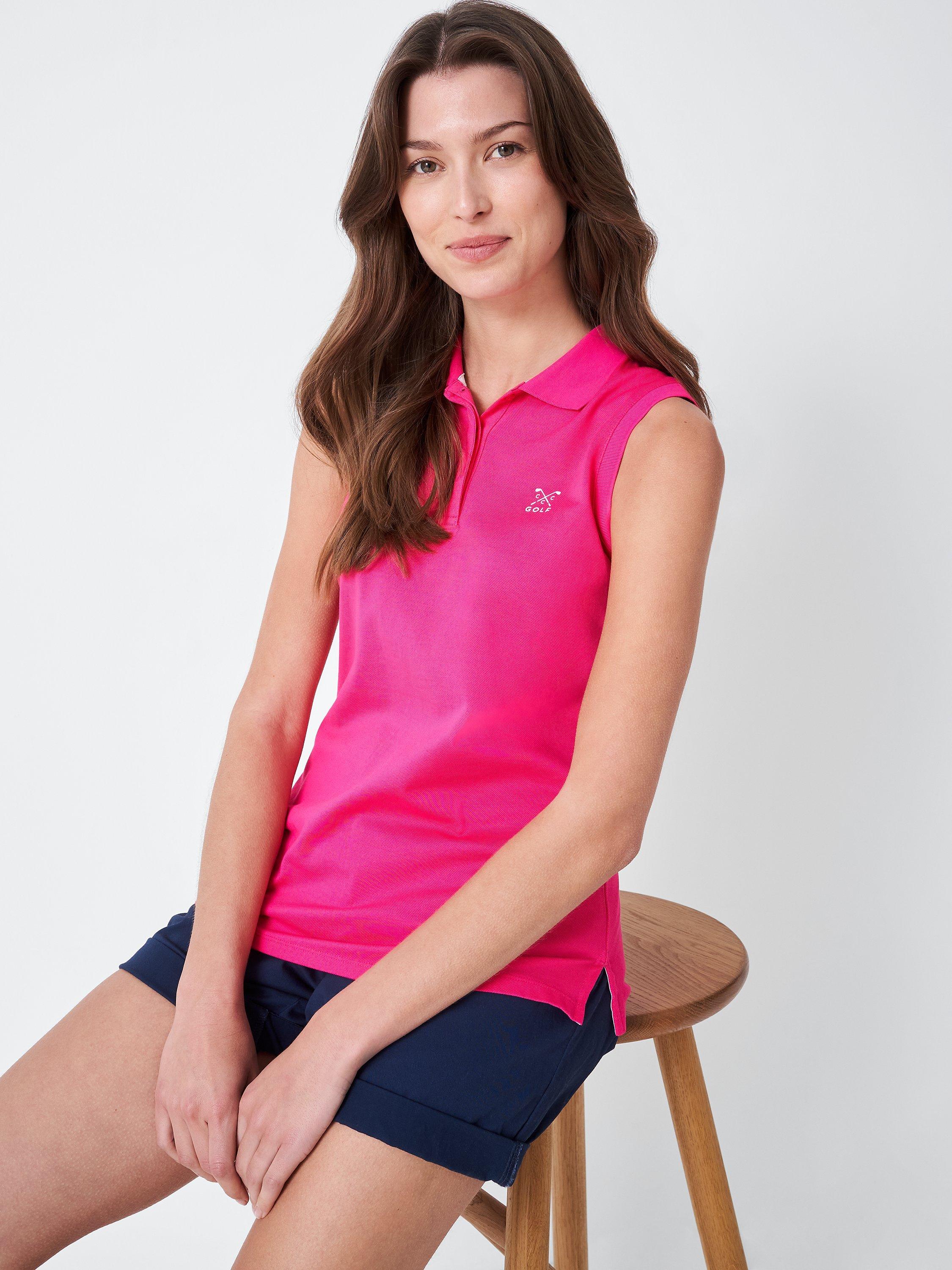 Crew Clothing Sleeveless Golf Polo Shirt