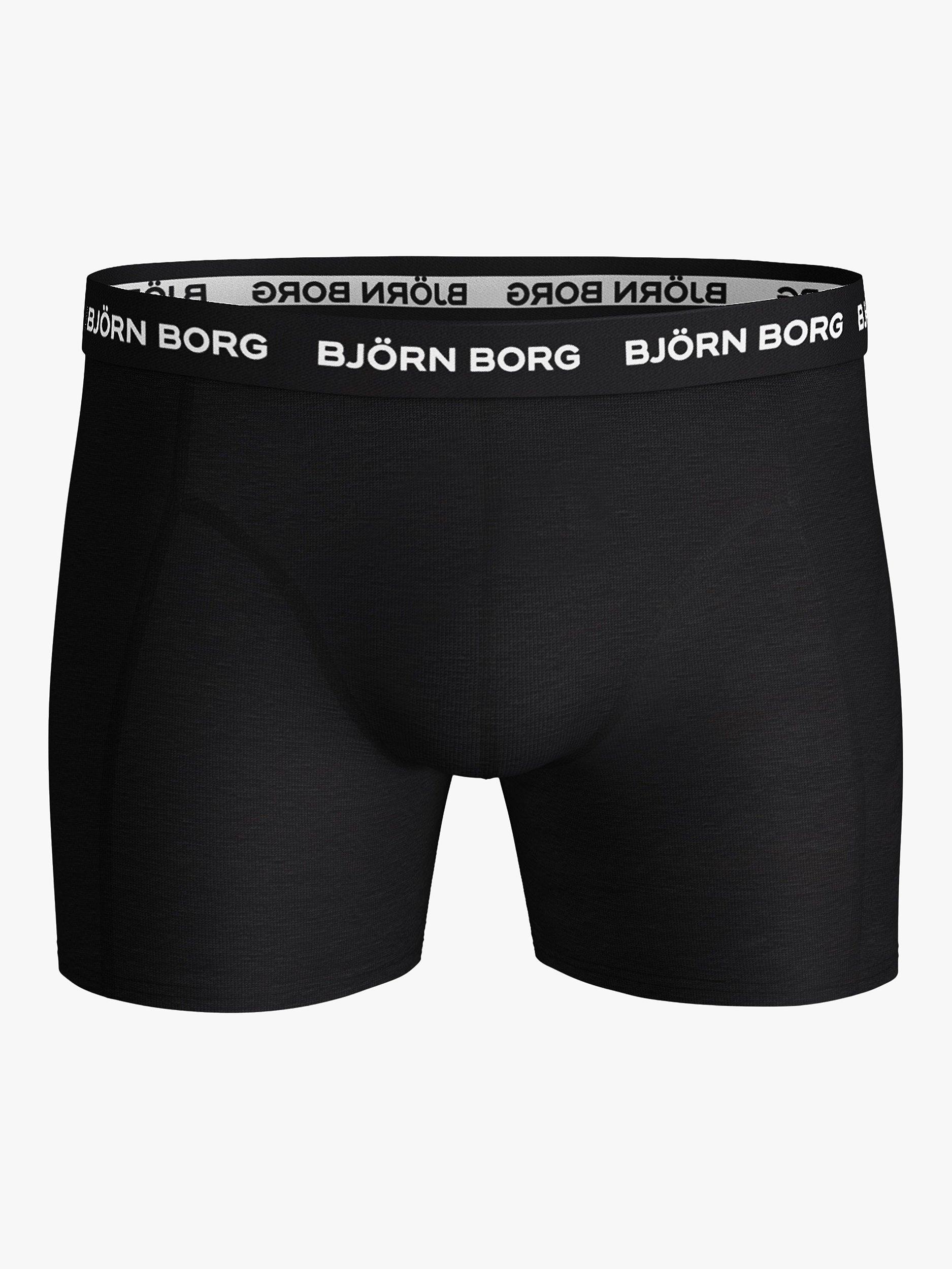 Product image 2 of 3, which shows Björn Borg Logo Band Essential Trunk, Pack of 3, Black, S