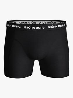 Björn Borg Logo Band Essential Trunk, Pack of 3, Black - view 2, Black