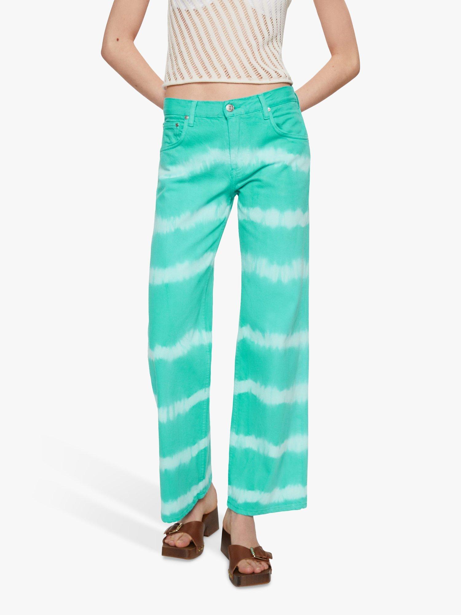 Mango Tie Dye Jeans, Turquoise