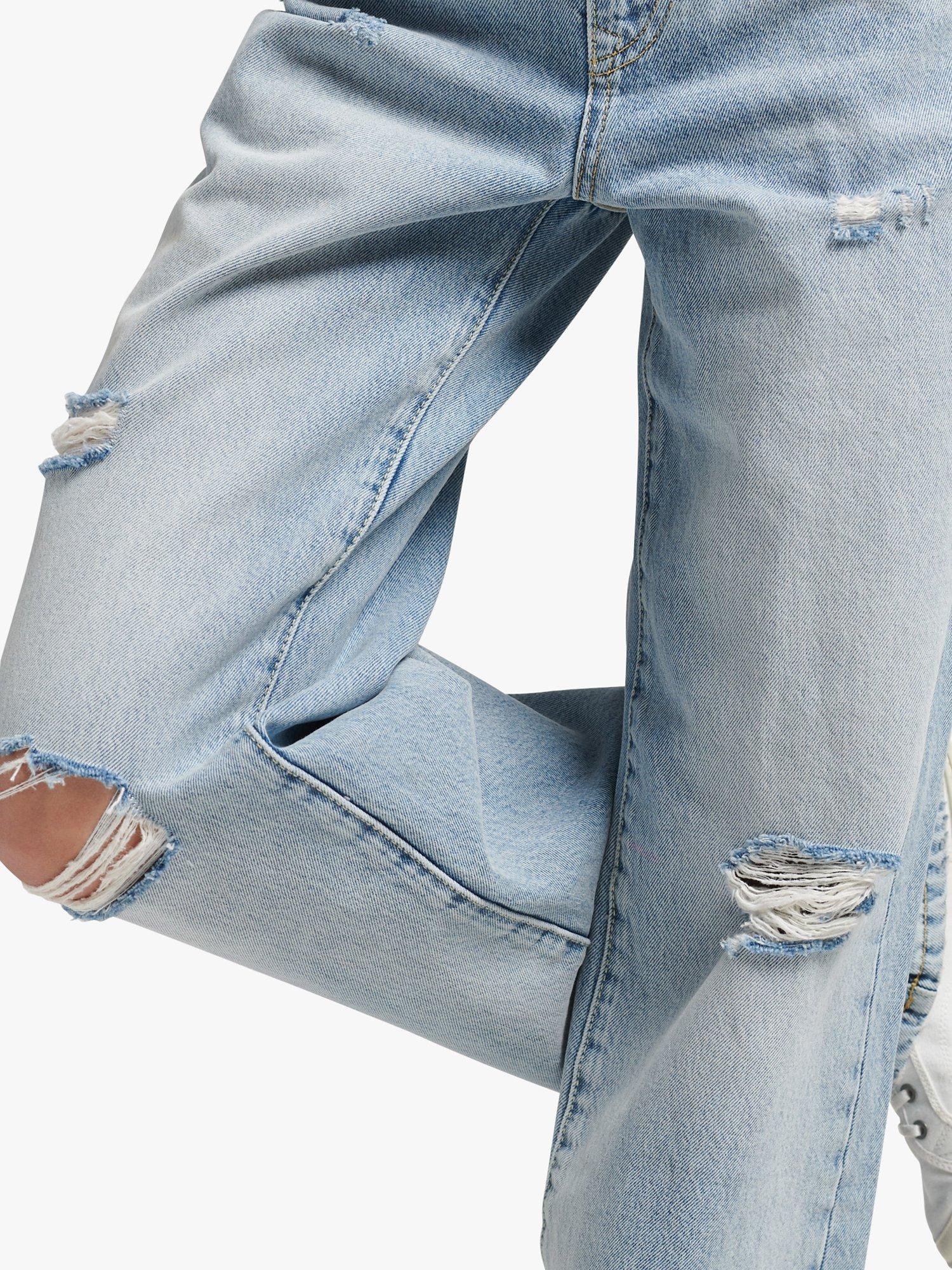 Product image 3 of 6, which shows Superdry Organic Vintage Wide Leg Distressed Jeans, Spring Vintage, W26/L30