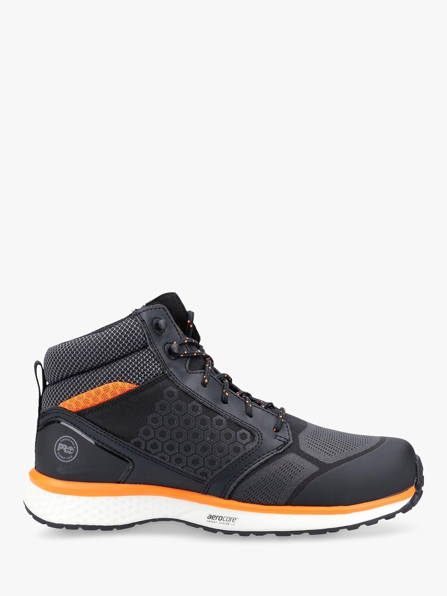 Timberland Pro Reaxion Composite Toe Work Boots, Black/Orange