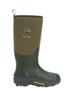 Muck Arctic Sport Pull On Wellington Boots, Moss