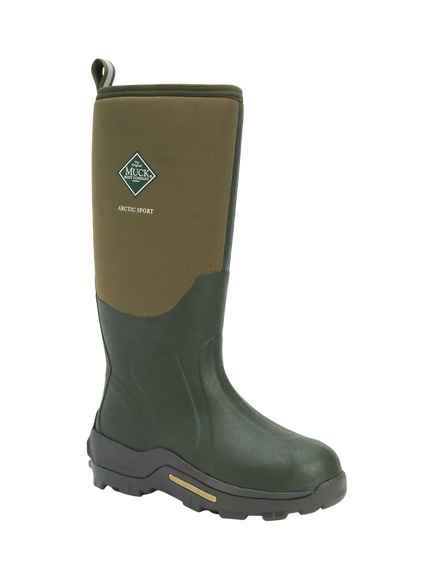 Muck Arctic Sport Pull On Wellington Boots - view 2, Moss