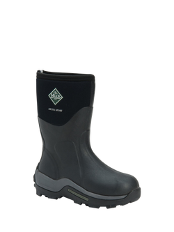 Muck Arctic Sport Pull On Short Wellington Boots, Black - view 2, Black