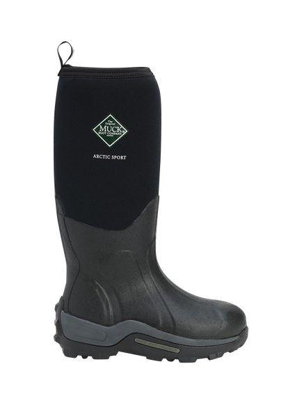 Muck Arctic Sport Pull On Wellington Boots, Black