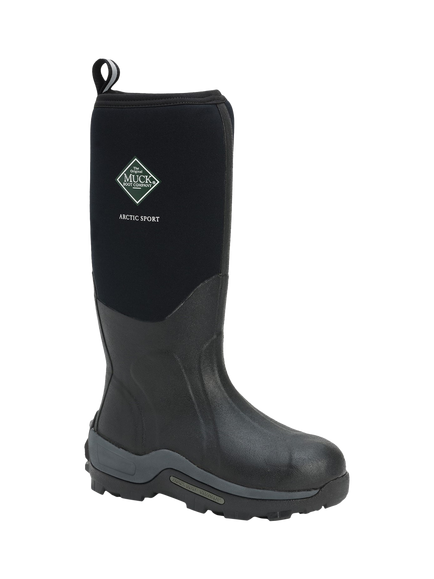 Muck Arctic Sport Pull On Wellington Boots - view 2, Black