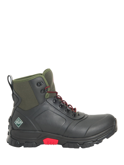 Muck Apex Lace Up Mid Wellington Boots, Black