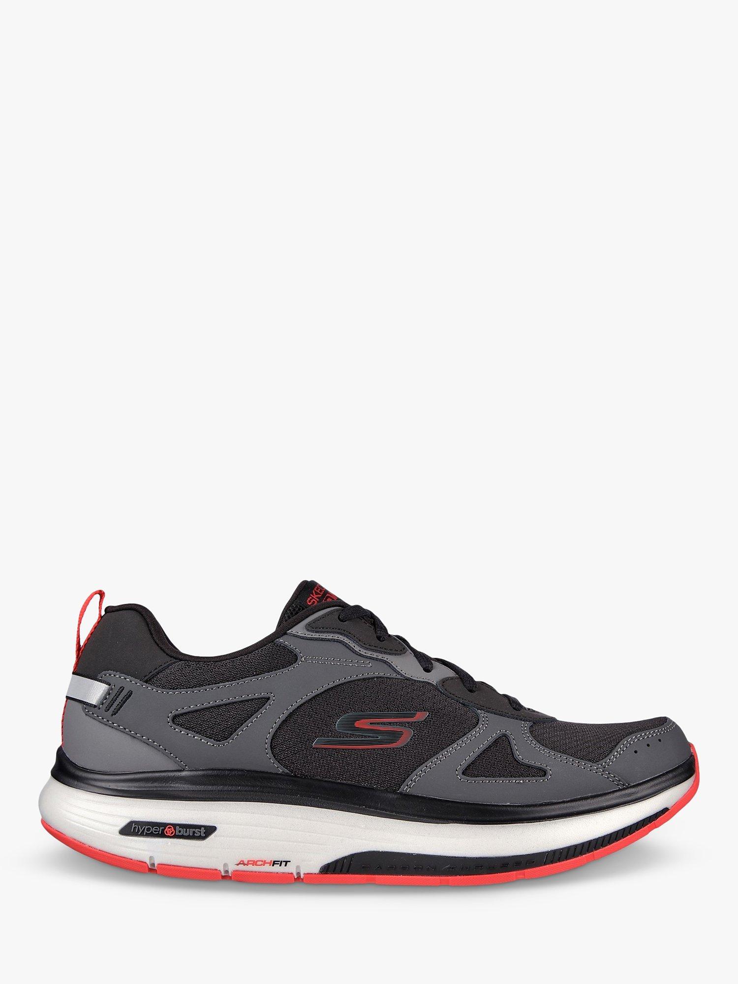 Skechers Go Walk Workout Walker Trainers, Black/Grey