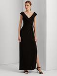 Lauren Ralph Lauren Leonidas Floor Length Column Gown, Black