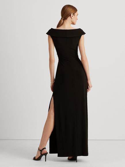 Lauren Ralph Lauren Leonidas Floor Length Column Gown - view 2, Black