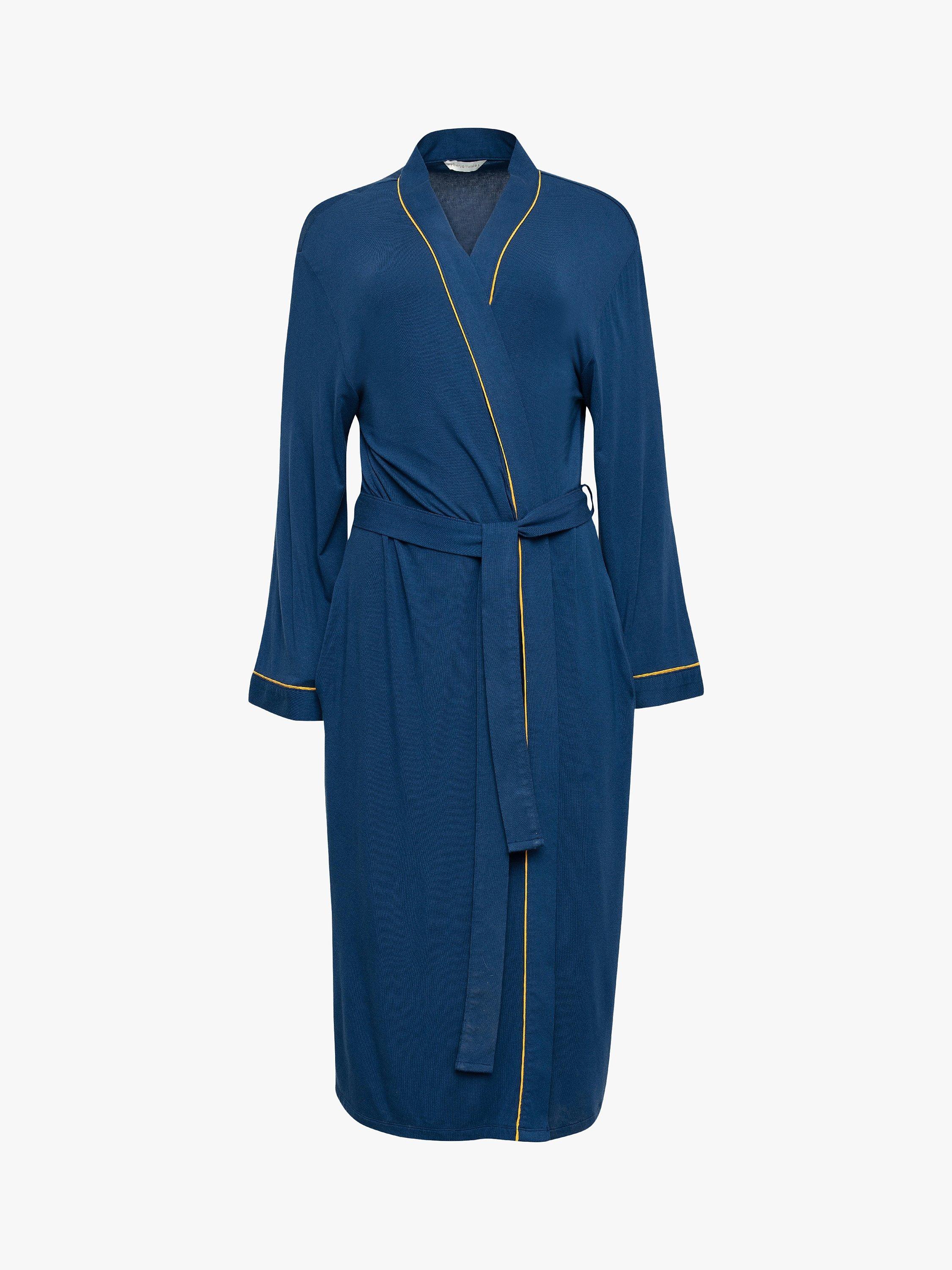 Product image 3 of 3, which shows Cyberjammies Verity Trim Dressing Gown, Petrol Blue, 8