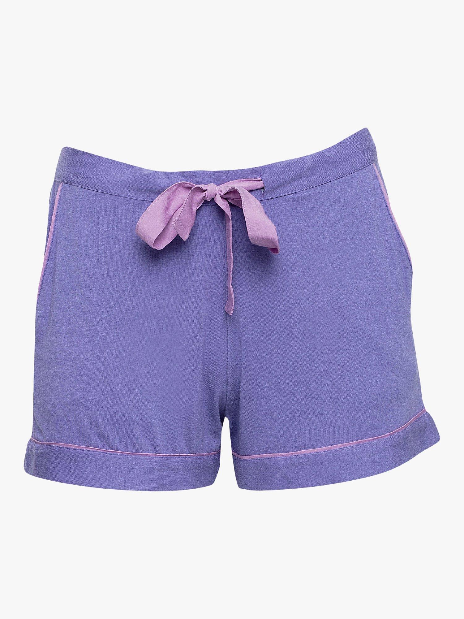 Product image 4 of 5, which shows Cyberjammies Camilla Jersey Shorts Pyjamas, Lilac, 8