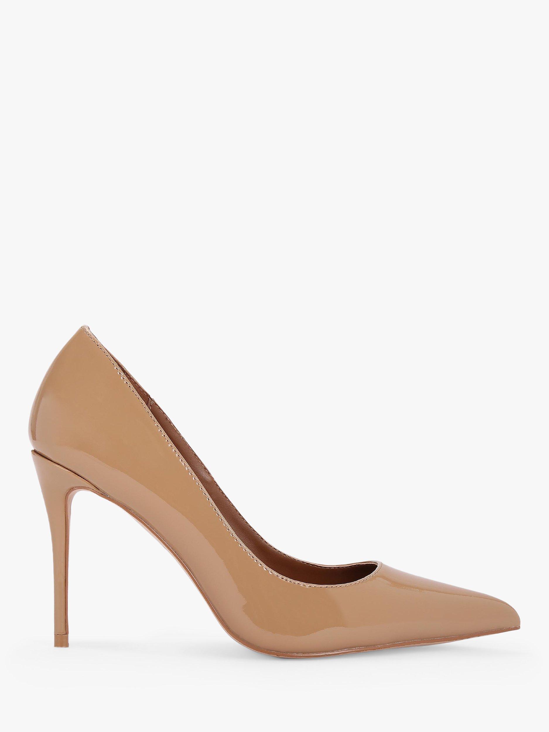 Kurt Geiger London Belgravia Patent Court Shoes, Camel