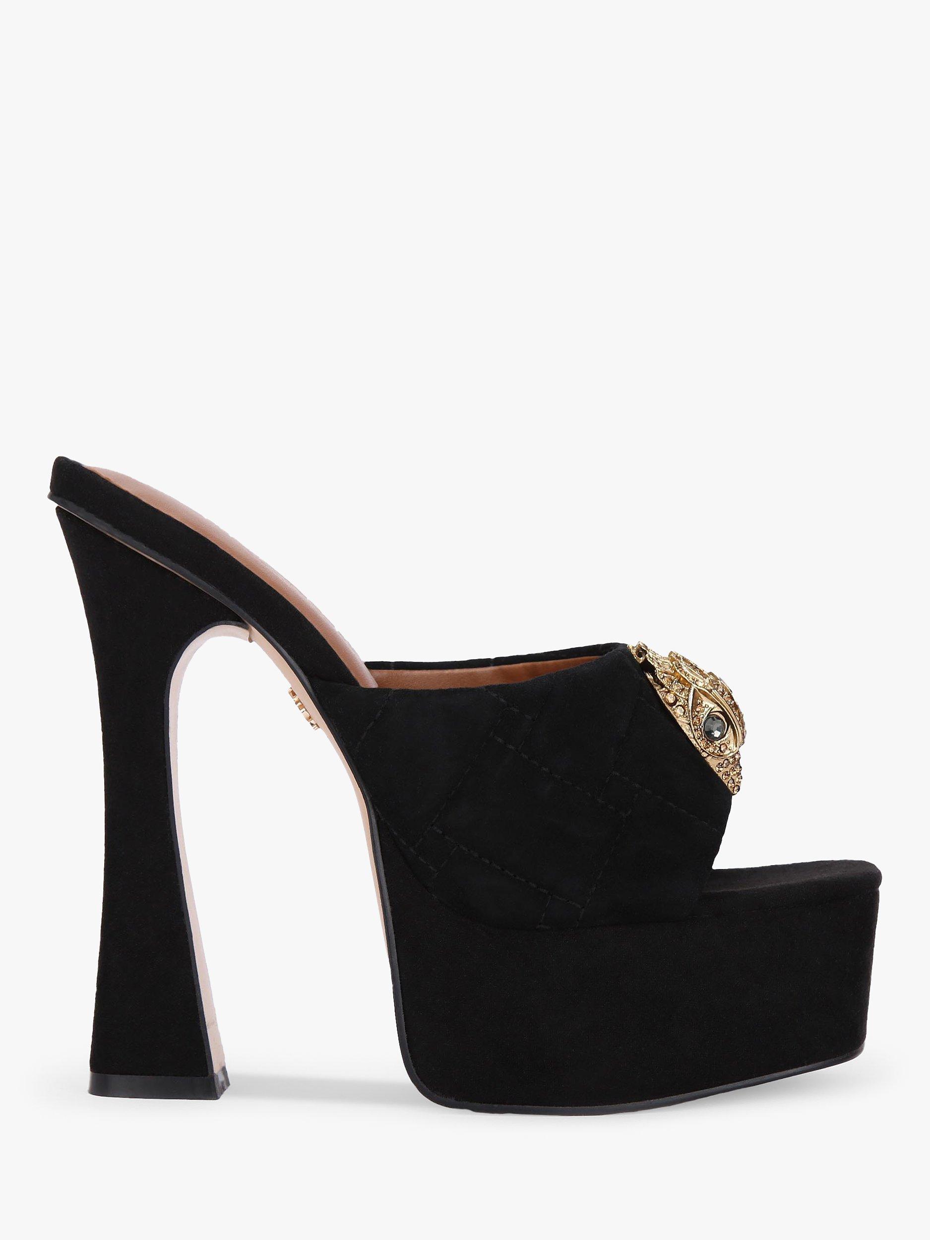 Kurt Geiger London Kensington Suede Platform Heels, Black