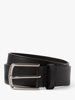 Simon Carter Leather Belt, Black, Black