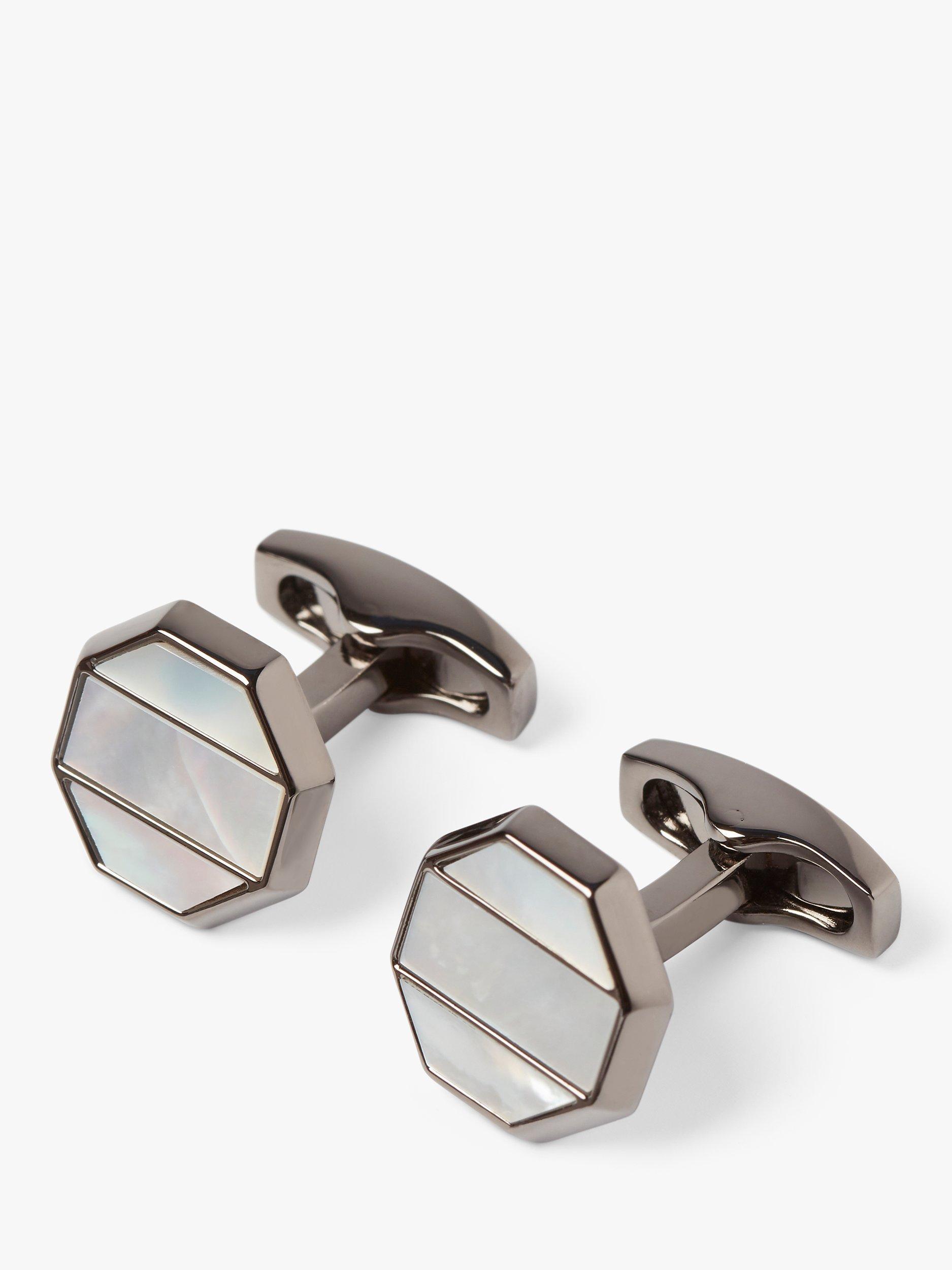 Simon Carter Shoji Mother of Pearl Cufflinks, White