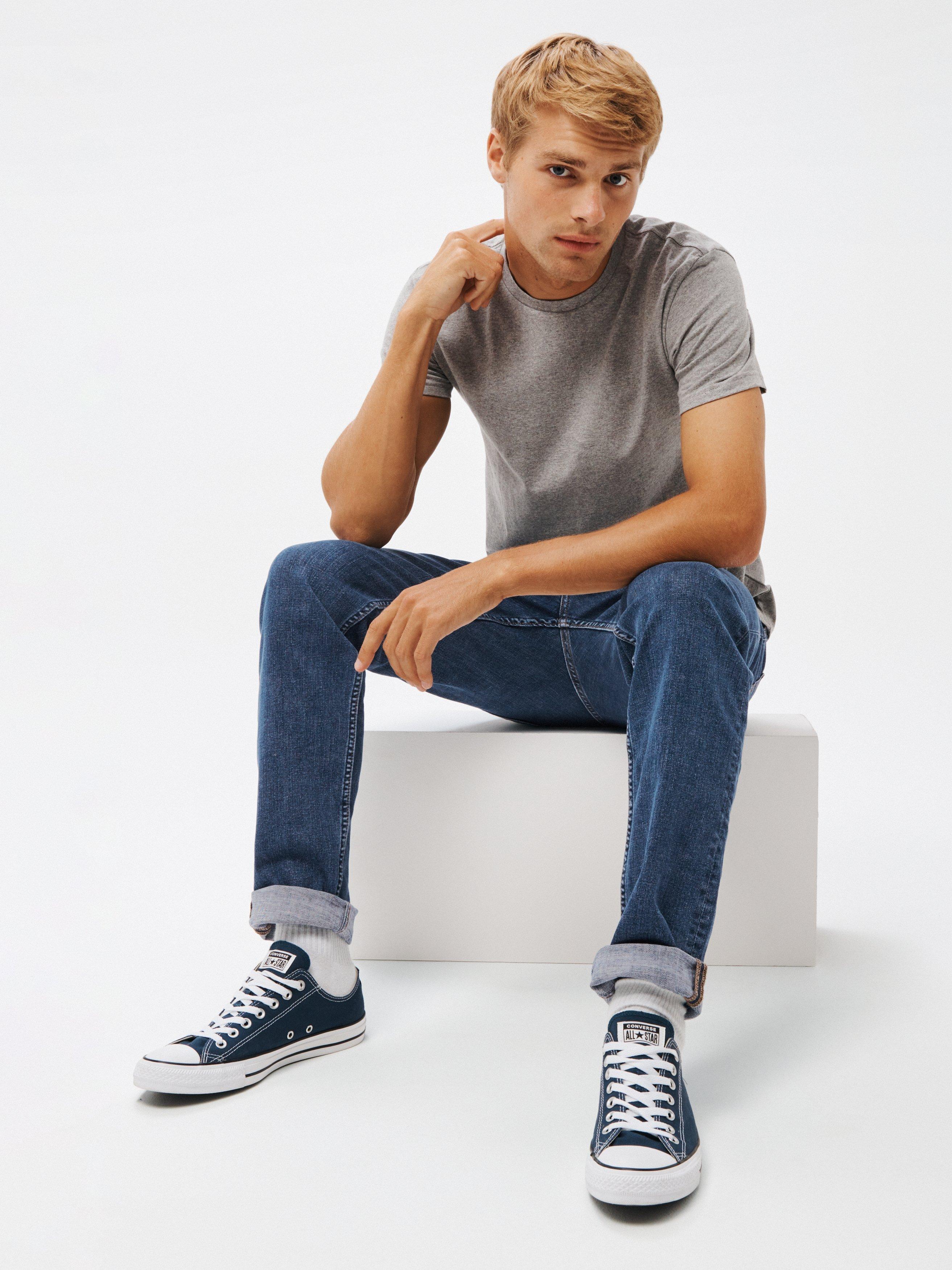 Product image 3 of 5, which shows Lee Rider Slim Fit Denim Jeans, Blue, 30S