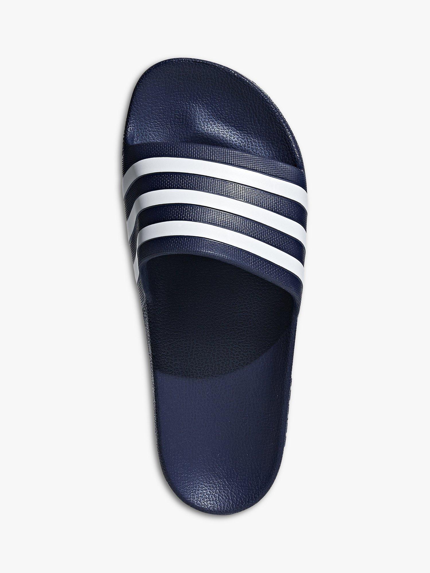 adidas Adilette Aqua Sliders Dark Blue Cloud White