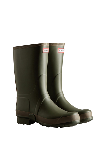 Hunter Gardener Rubber Wellington Boots - view 2, Dark Olive
