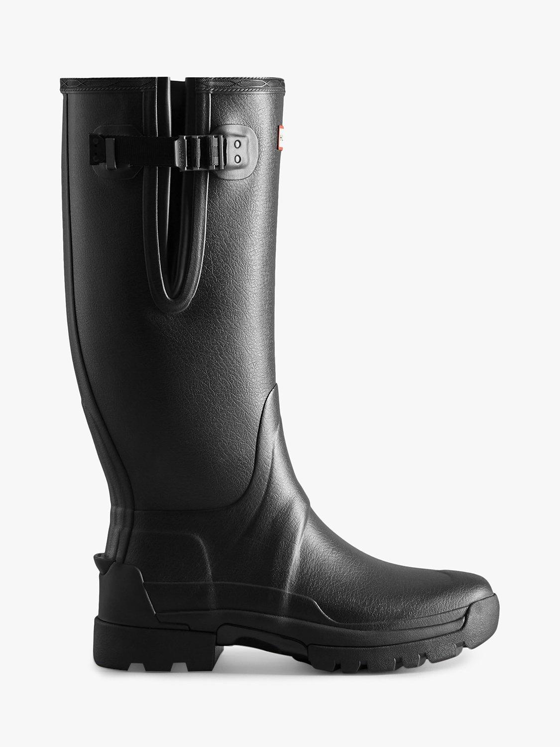 Hunter Men s Balmoral Adjustable Wellington Boots Black