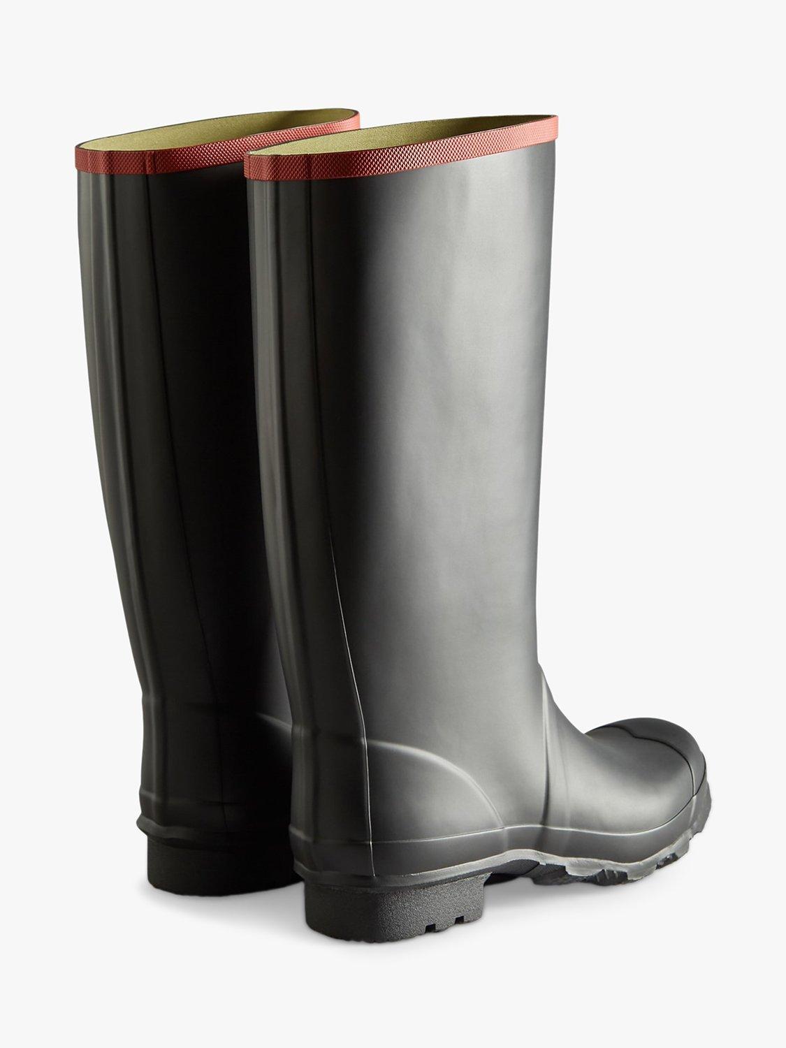 Hunter Argyll Full Knee Wellington Boots, Black, 5