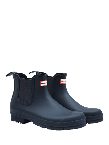 Hunter Original Chelsea Wellington Boots - view 2, Navy