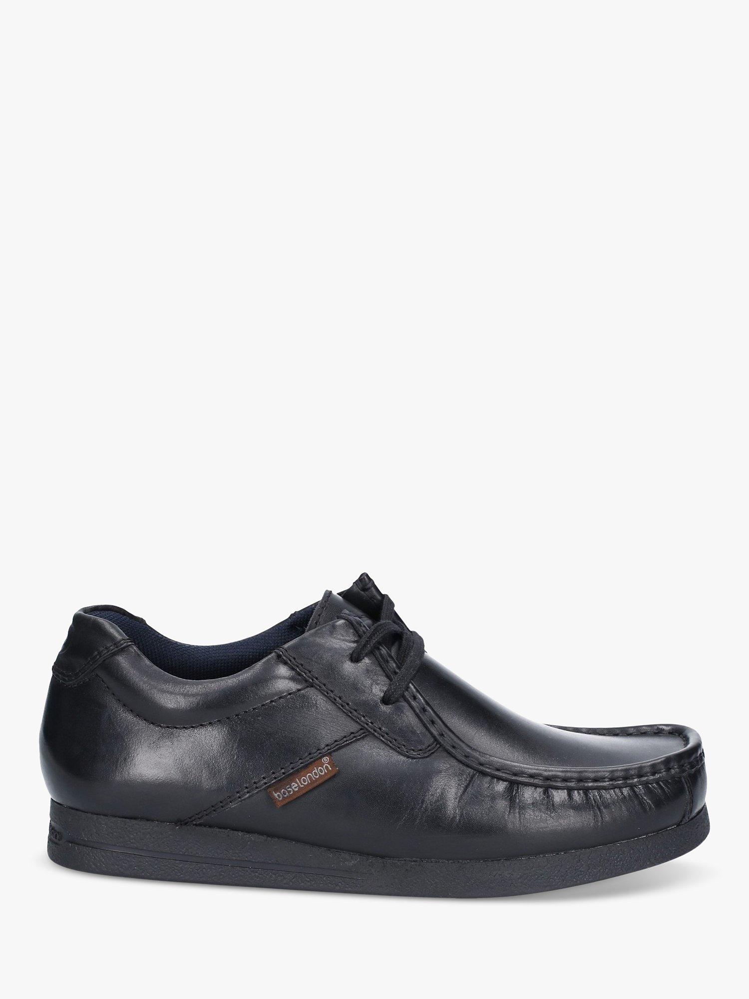 Base London Event Leather Lace Up Shoes, Black