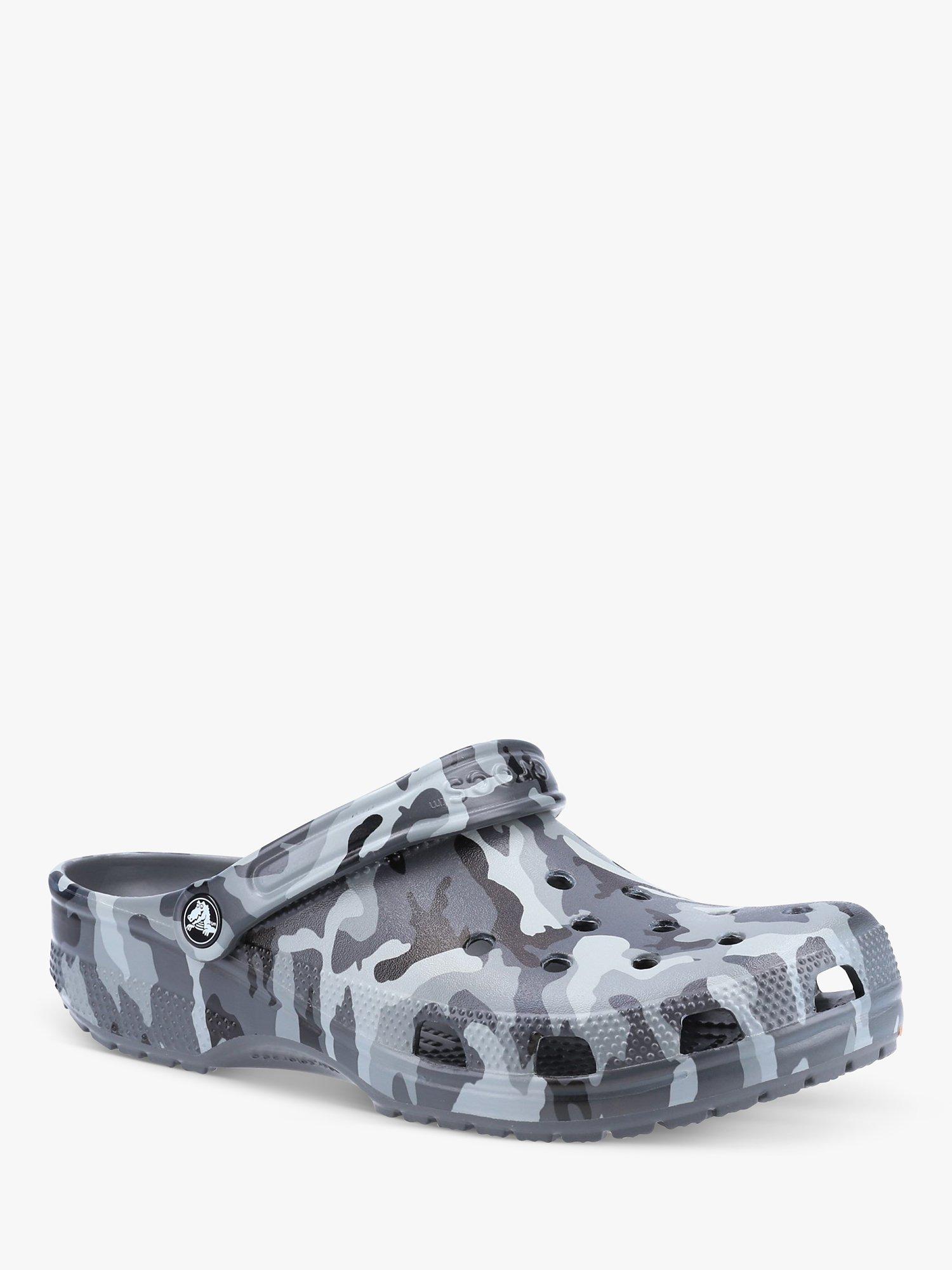 Crocs Seasonal Camouflage Clogs, Grey, 6