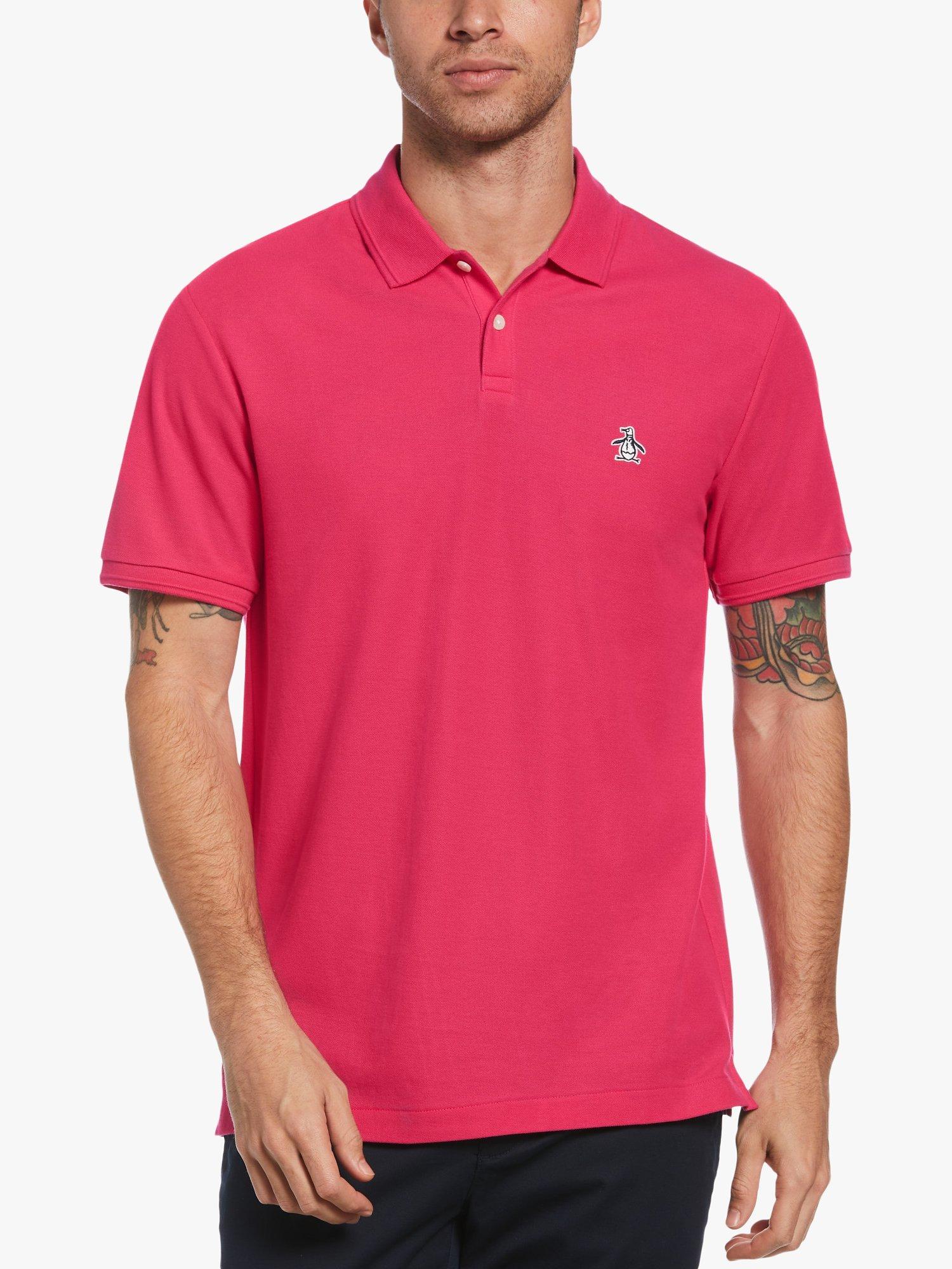 Original Penguin Daddy Pique Polo Shirt, 662 Pink Peacock