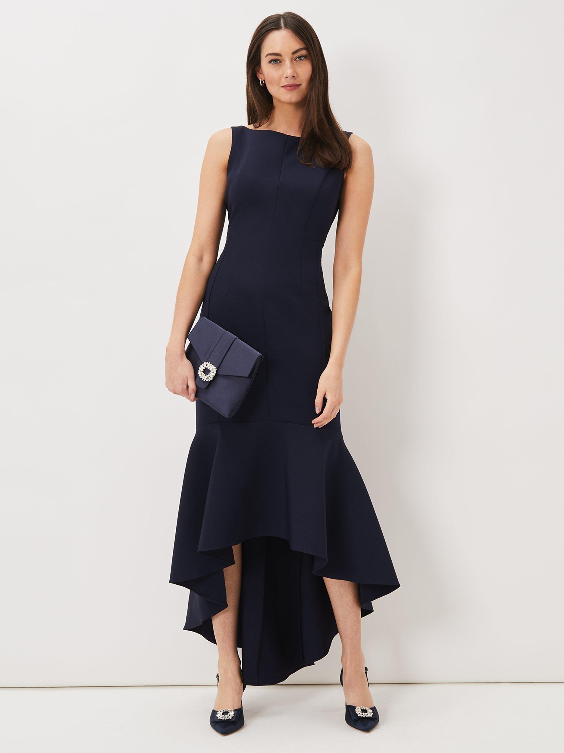 Phase Eight Leela Maxi Dress, Navy, 8