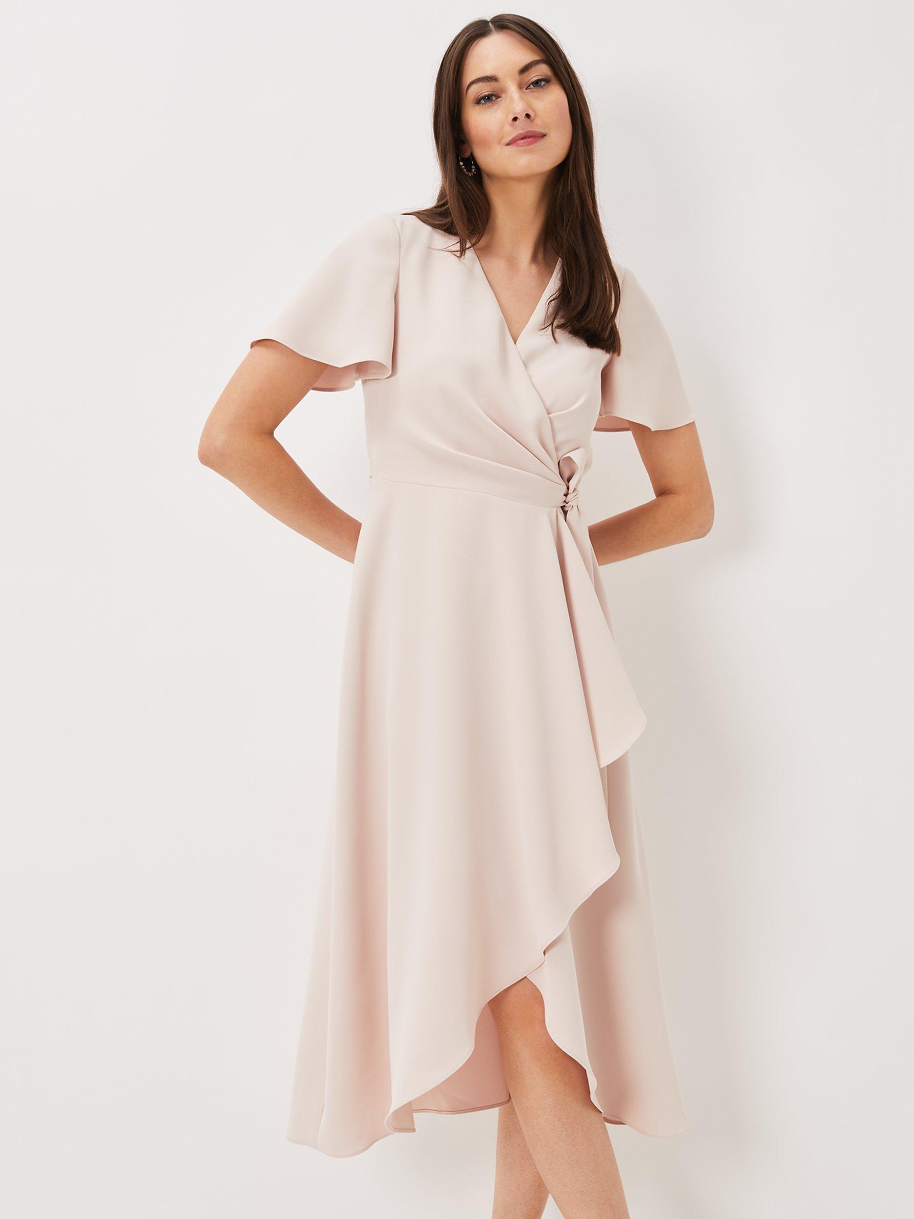 Product image 3 of 7, which shows Phase Eight Julissa Wrap Dress, Cameo, 14