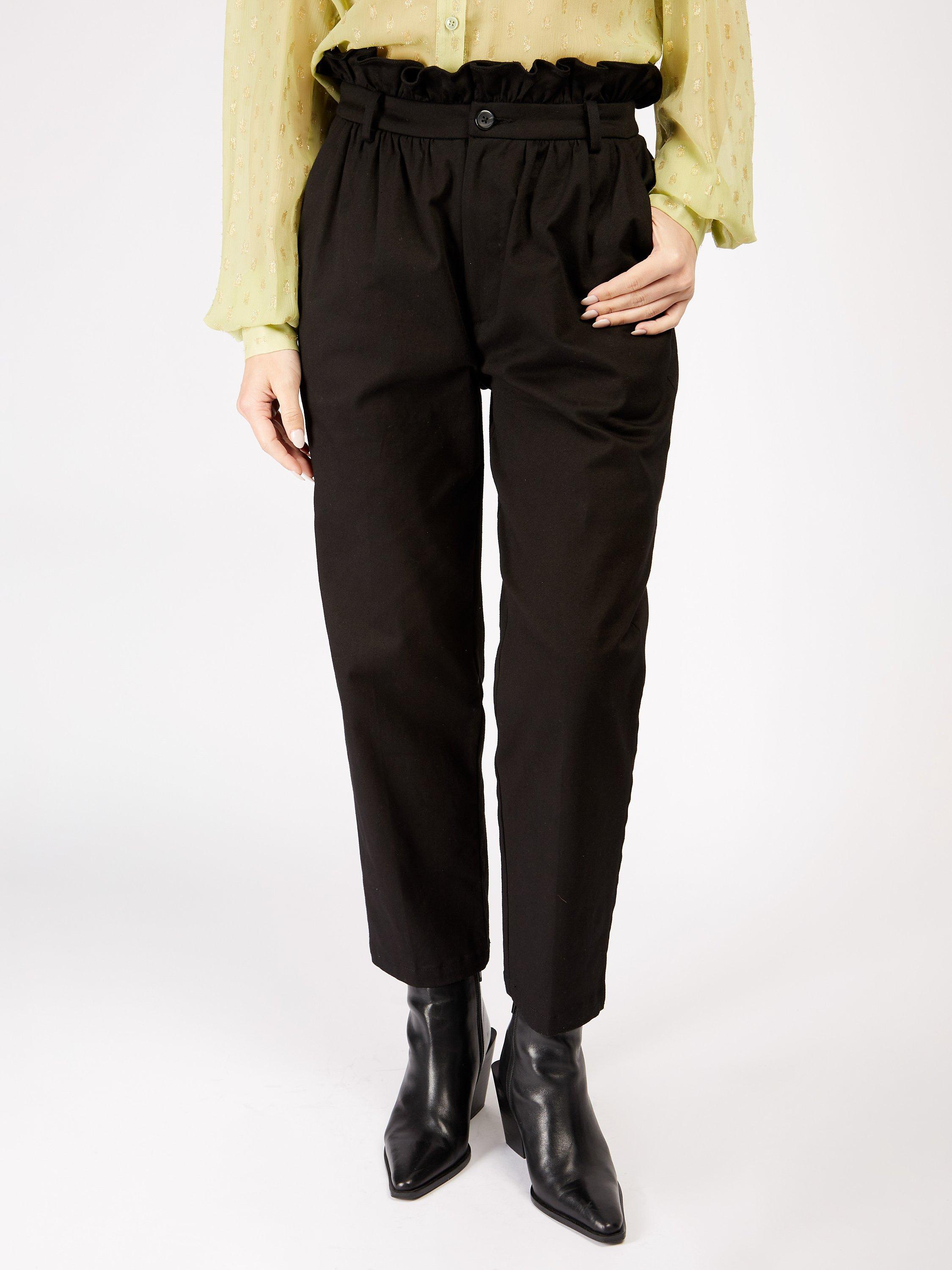 Somerset by Alice Temperley Paper Bag Waist Trousers, Black