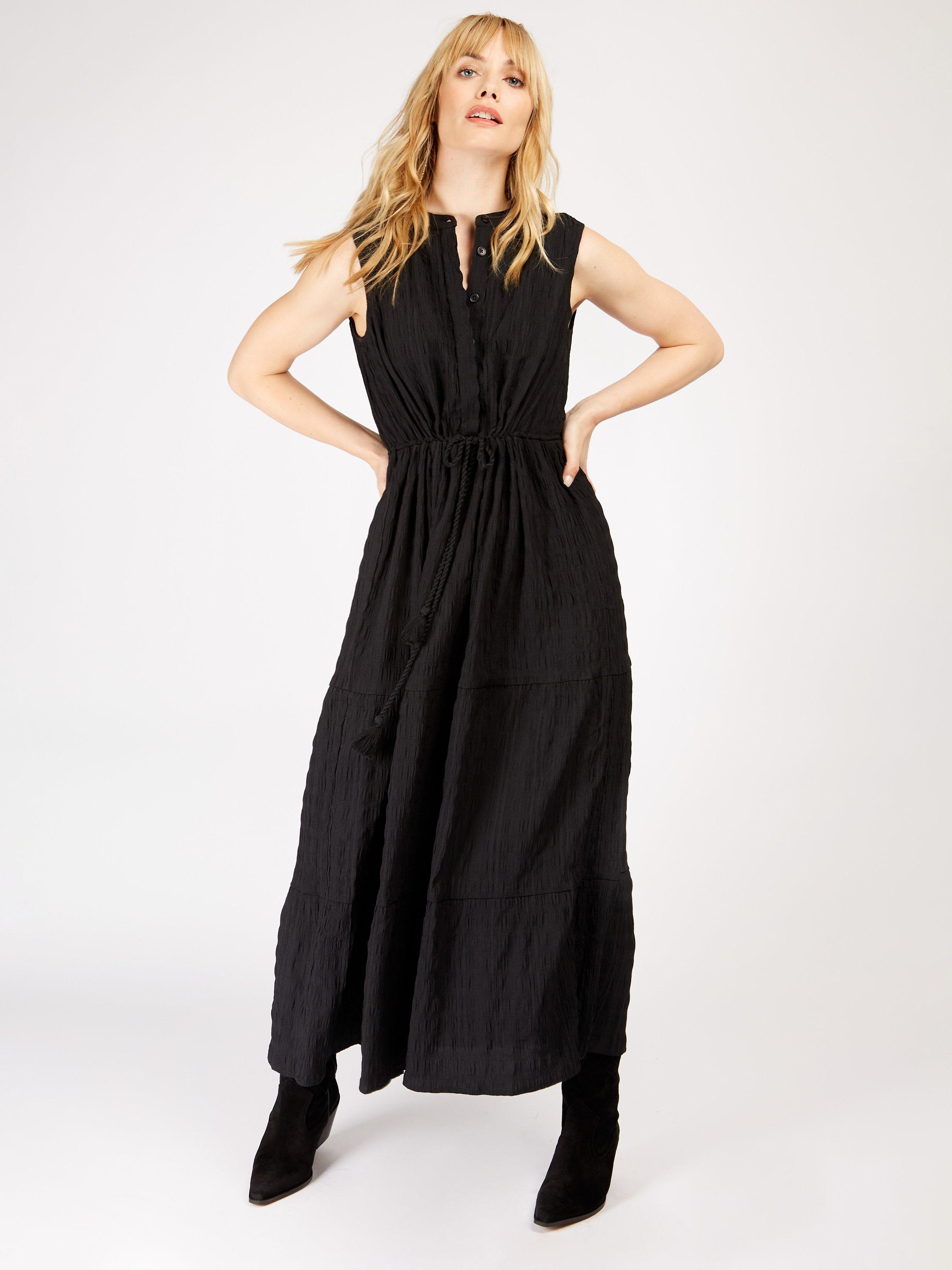 Somerset by Alice Temperley Crinkle Texture Tiered Midaxi Dress