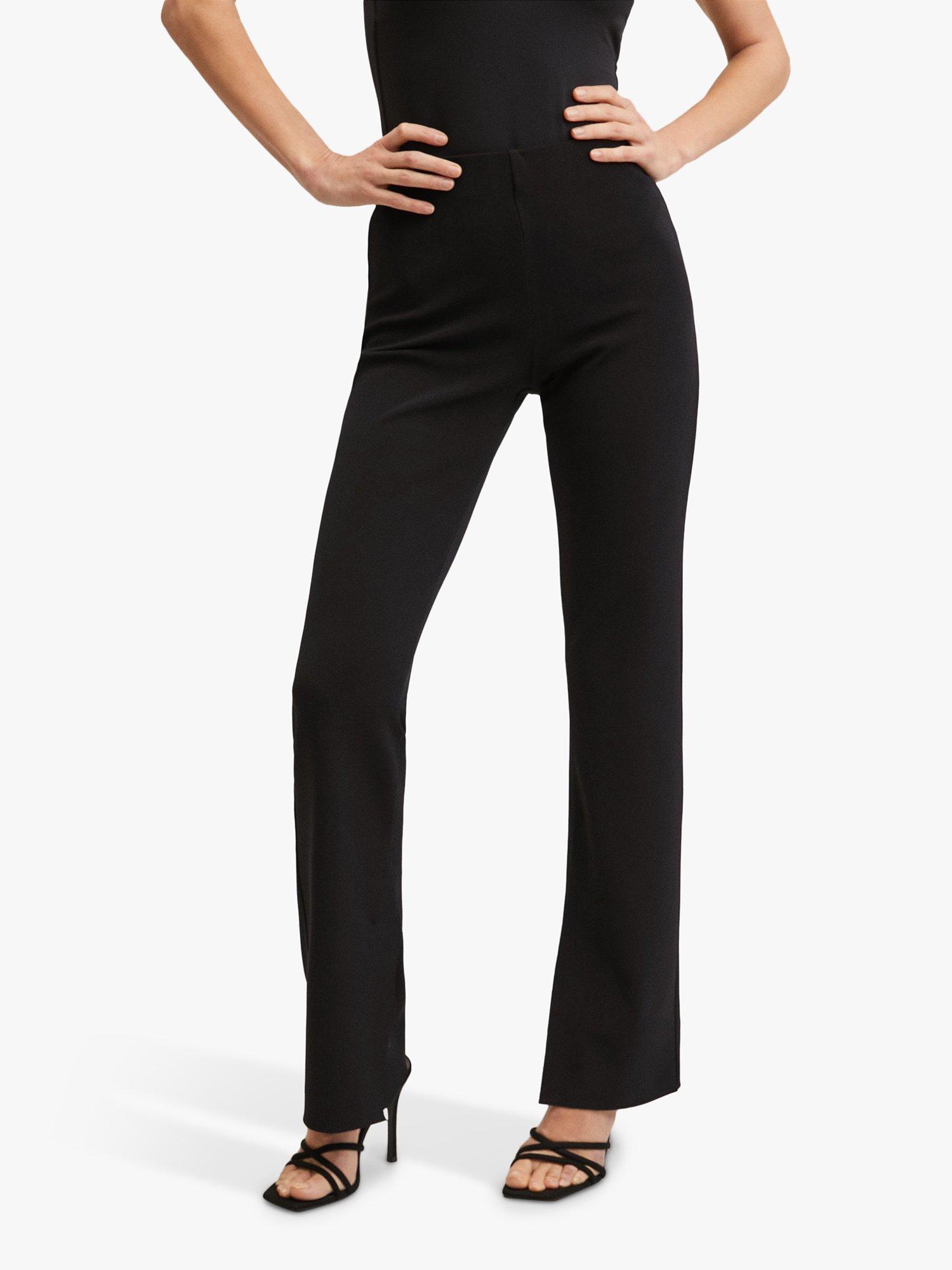 Mango Maggie Trousers, Black, S