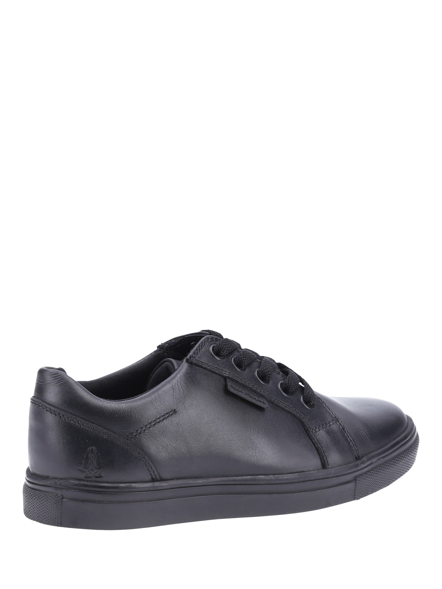 Product image 3 of 4, which shows Hush Puppies Kids' Sam School Shoes, Black, 3