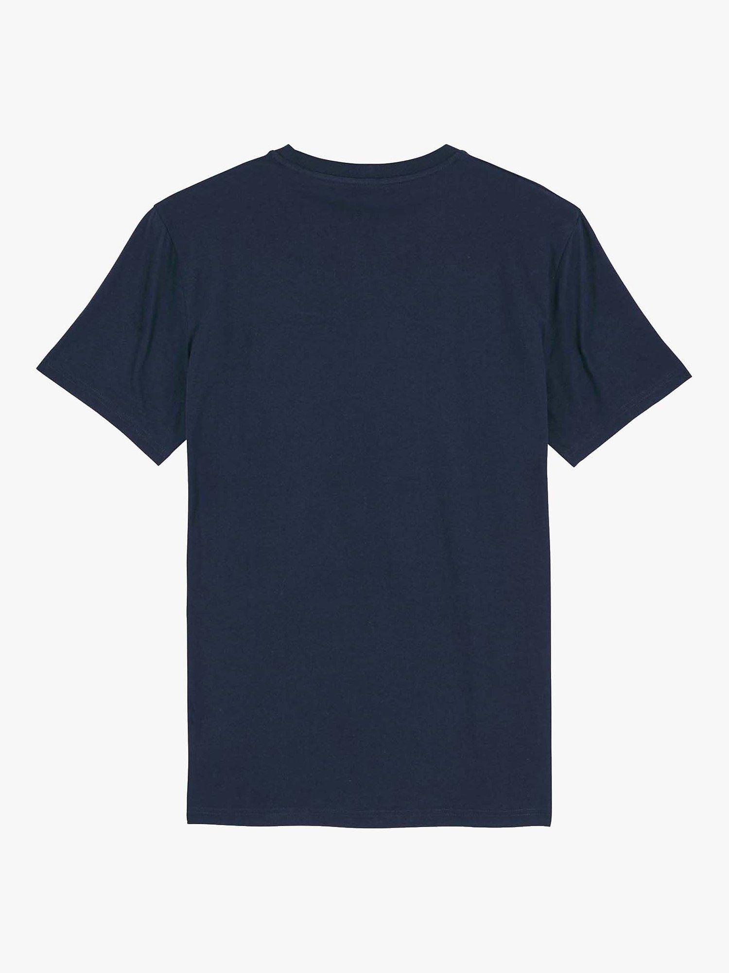 Product image 3 of 5, which shows British Boxers GOTS Organic Short Sleeve Lounge T-Shirt, Navy, S
