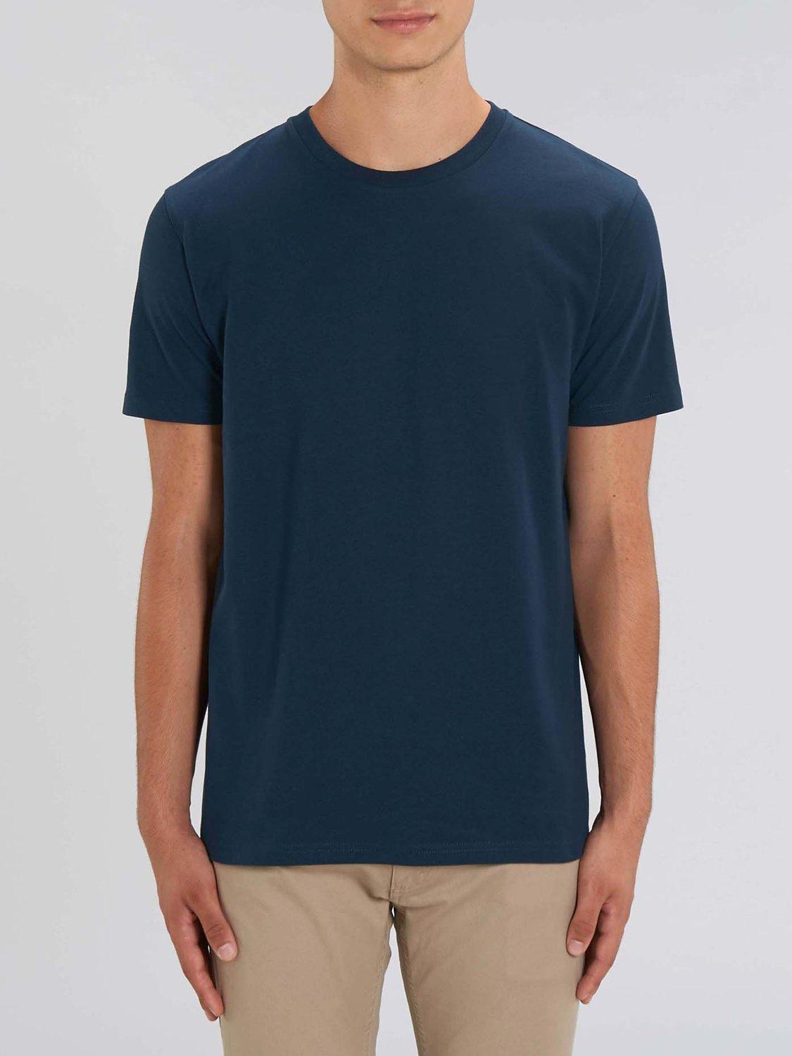 Product image 4 of 5, which shows British Boxers GOTS Organic Short Sleeve Lounge T-Shirt, Navy, S