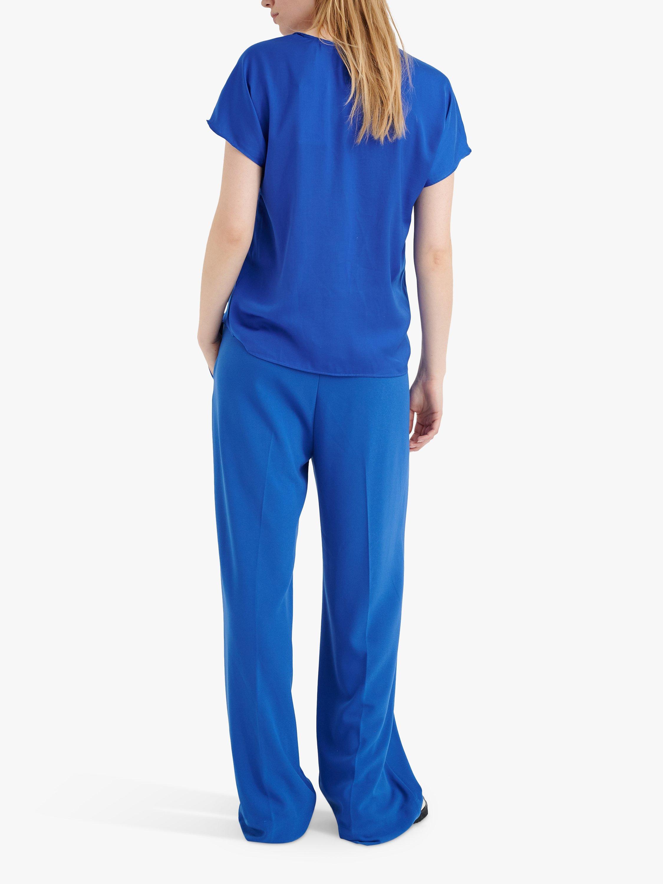 Product image 4 of 7, which shows InWear Rinda V-Neck Top, Greek Blue, 8