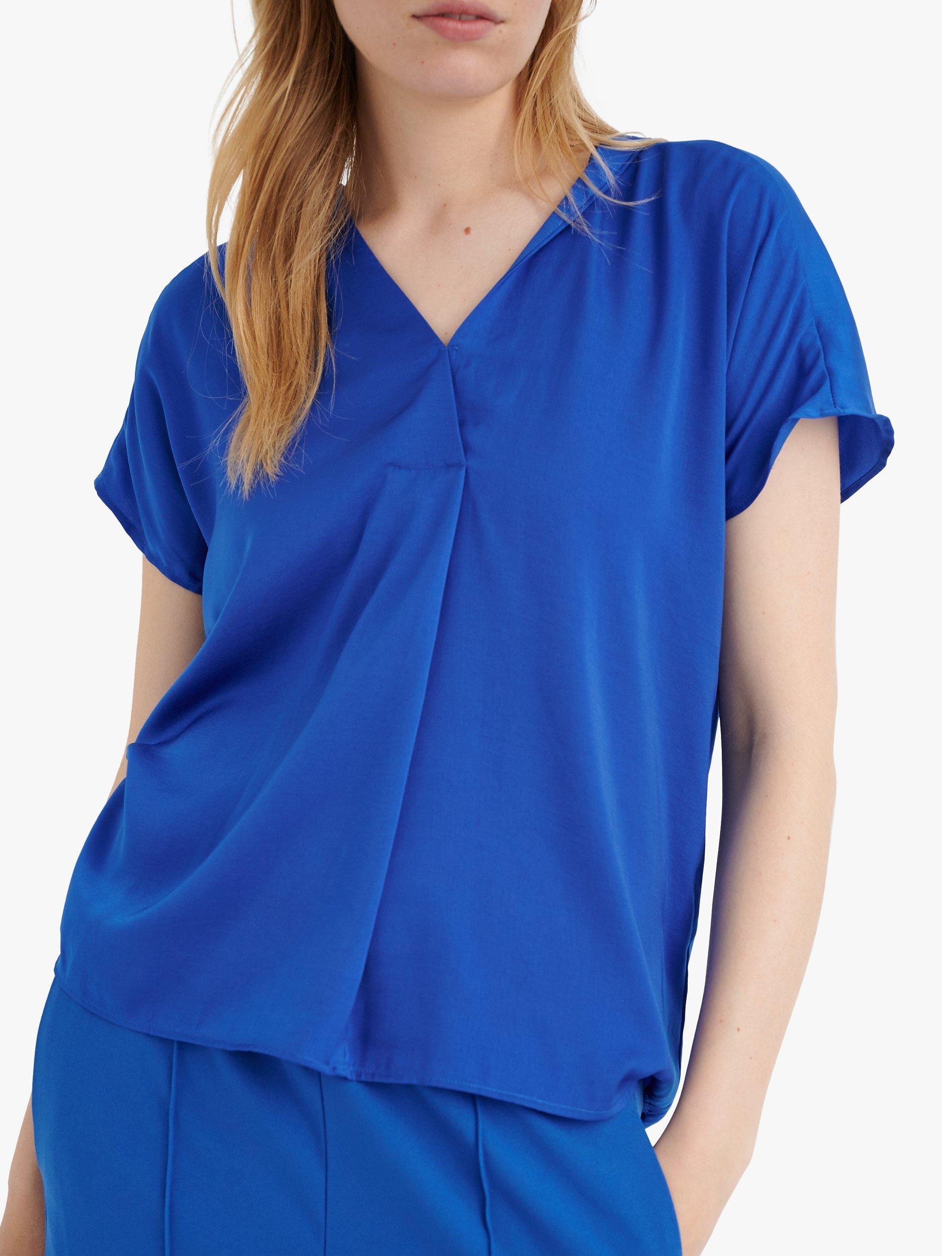 Product image 5 of 7, which shows InWear Rinda V-Neck Top, Greek Blue, 8