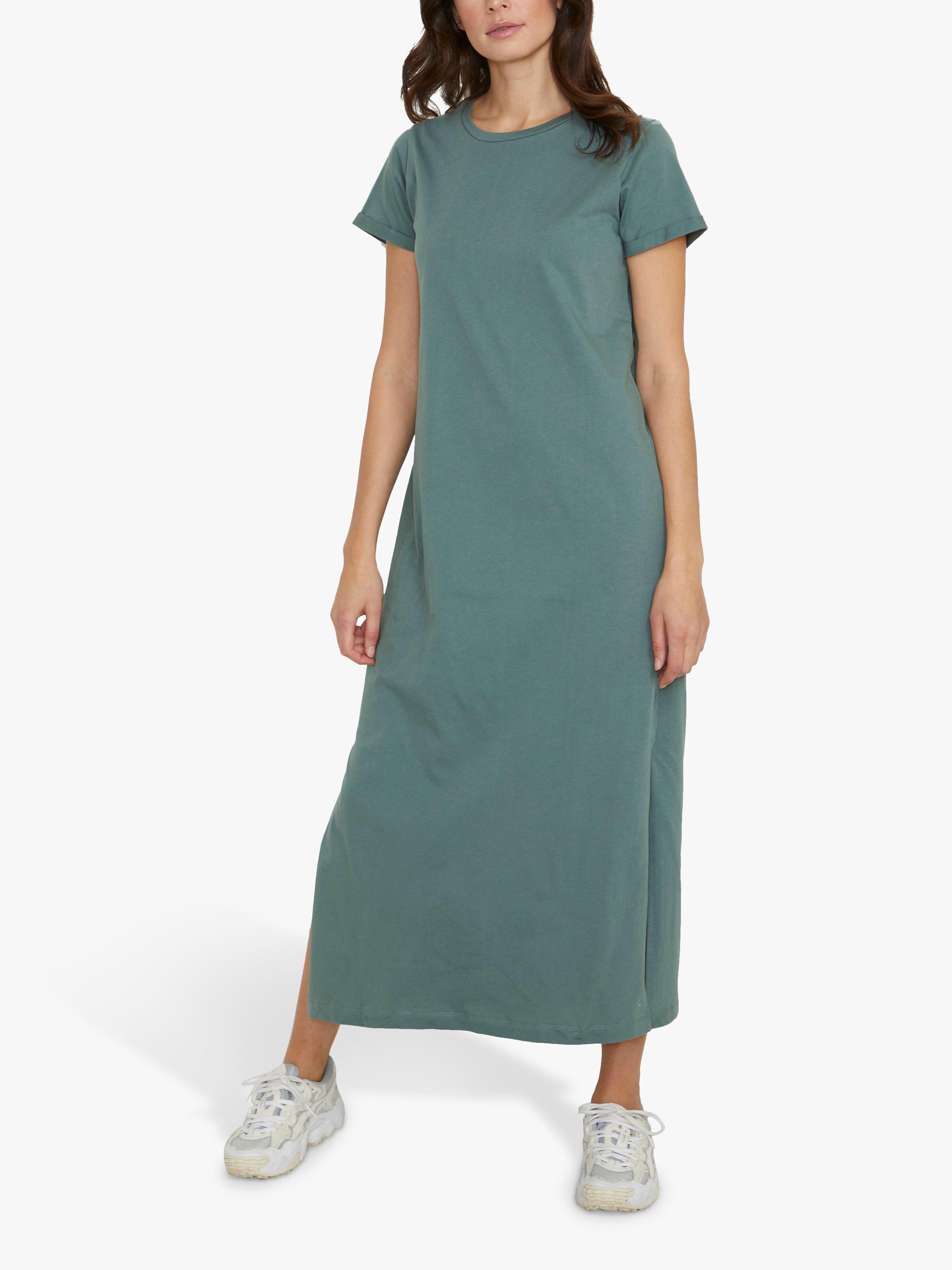 KAFFE Kacelina Midi T-Shirt Dress, Balsam Green, 8