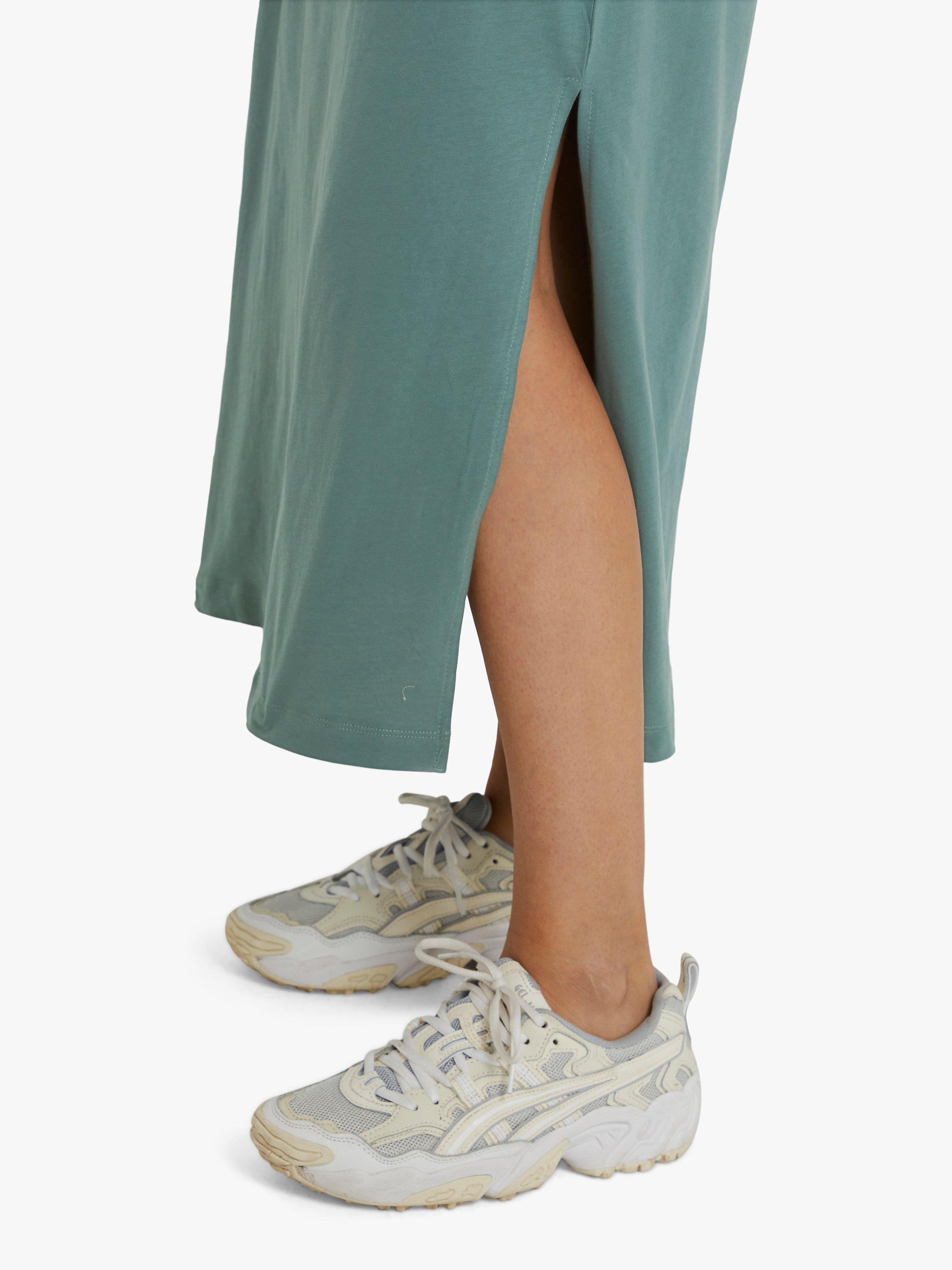 Product image 4 of 6, which shows KAFFE Kacelina Midi T-Shirt Dress, Balsam Green, 8