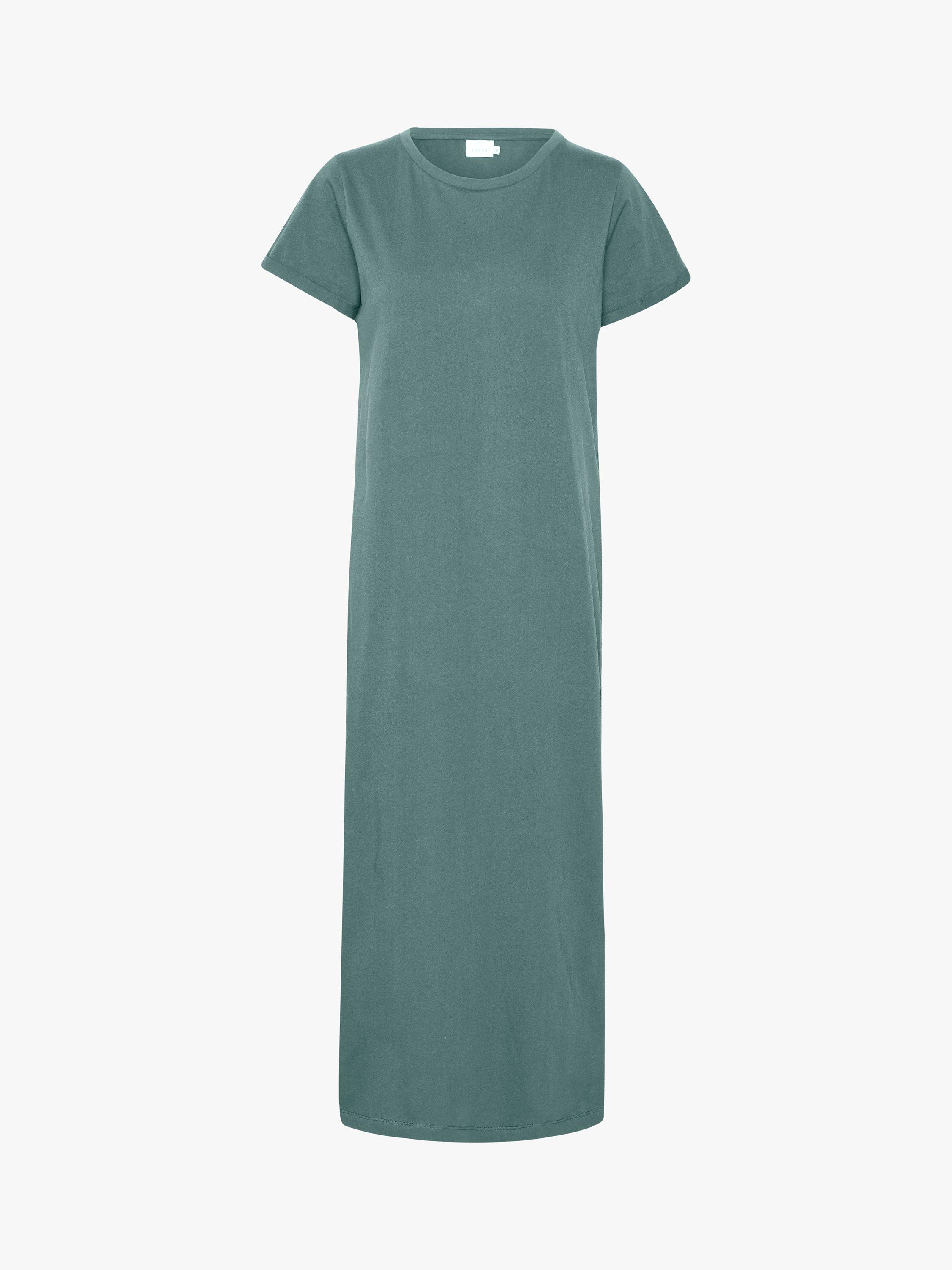 KAFFE Kacelina Midi T-Shirt Dress, Balsam Green, 8