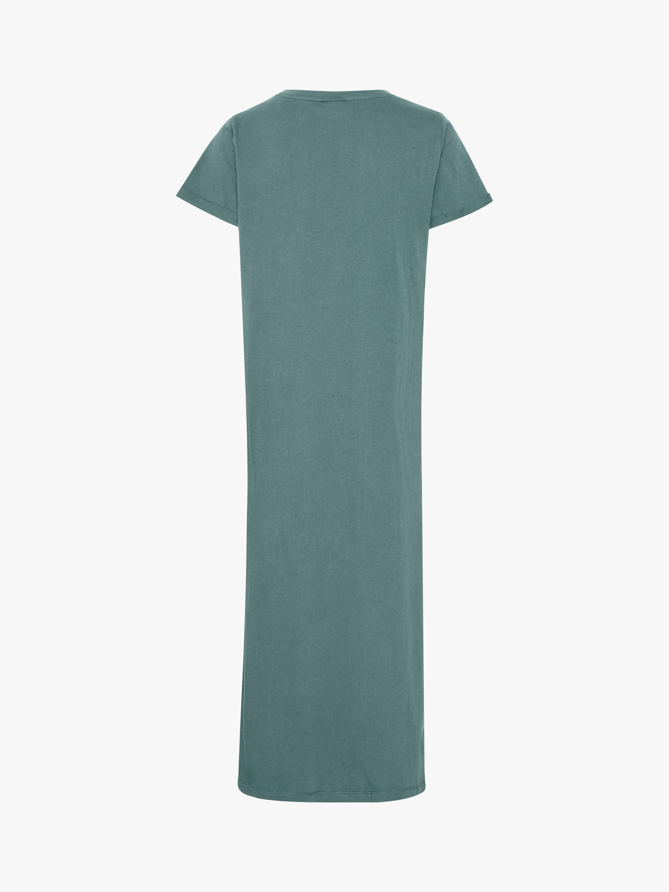 Product image 6 of 6, which shows KAFFE Kacelina Midi T-Shirt Dress, Balsam Green, 8