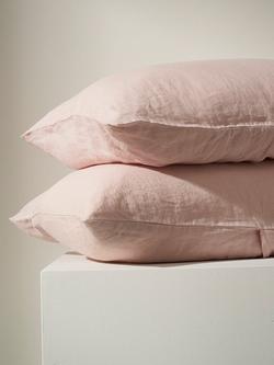 Truly Linen Bedding - view 2, Blush Pink