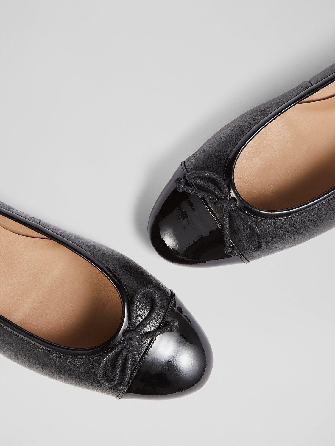 Patent ballerina flats online