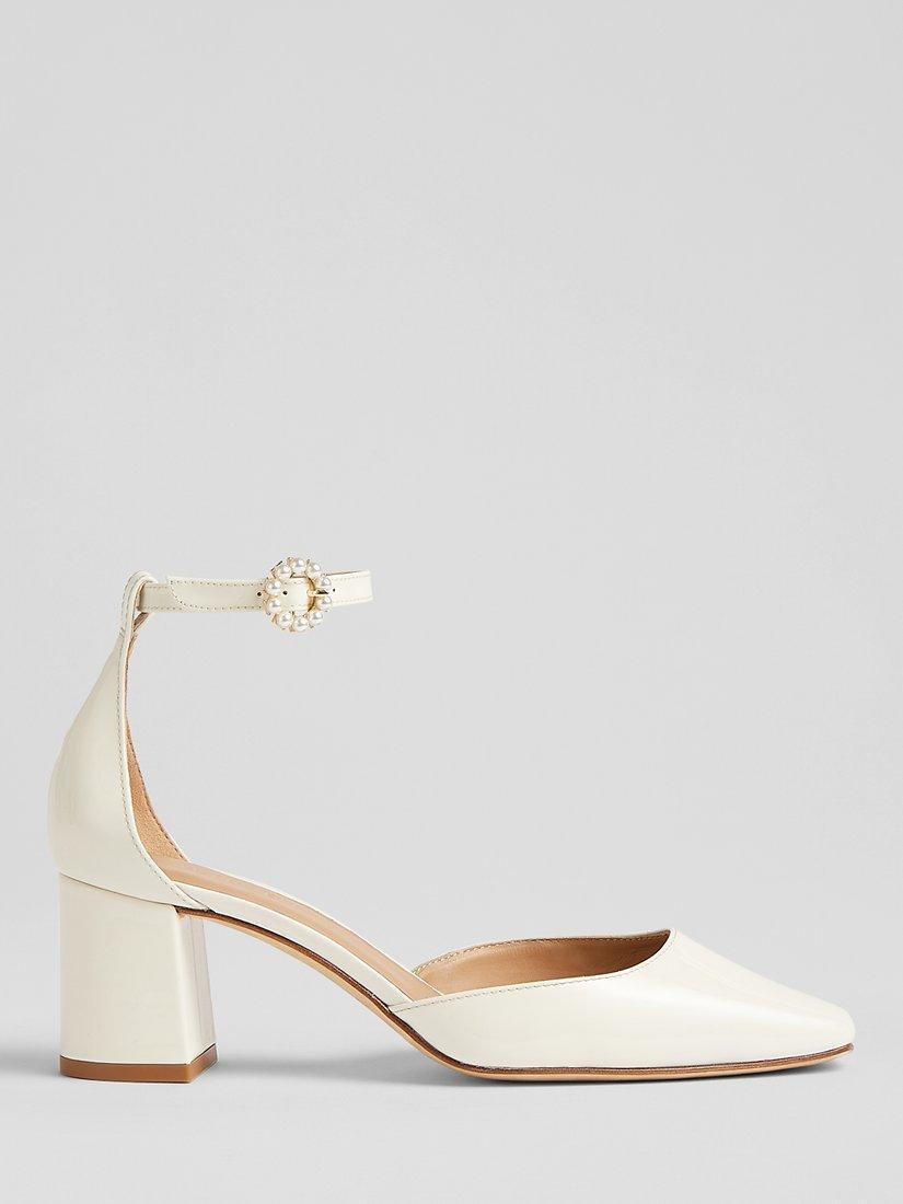 L.K.Bennett Darling D'orsay Patent Leather Court Shoes, Cream 
